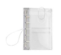 Classeur pour carnet | Coque rechargeable à 5 anneaux - Classeur budgétaire transparent M5 à trois volets | pour le stockage de papier, la maison, l'école, les voyages, la gestion artistique