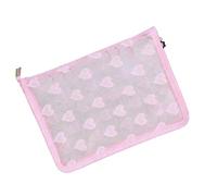 Classeur pour carte photo - Fermeture éclair - Motif cœur mignon - Format A5 - Pour salle de ole, voyage, dortoir, cartable, étudiants, filles, enfants