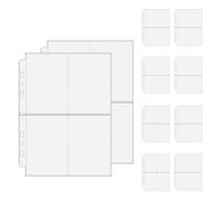 Classeur pour cartes, 10 feuilles avec protection, pour les formats A5 et A6, étui de rangement transparent pour cartes à collectionner, pour, adultes, collectionneurs, enveloppes photo