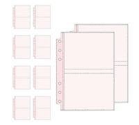 Classeur pour cartes à collectionner, 10 feuilles transparentes pour classeurs A5 et A6, support pour cartes de sport et album photo, pour afficher et collectionner des photos, enveloppes, cartes