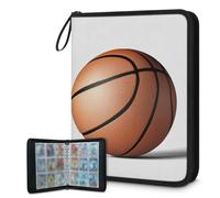 Classeur pour cartes à collectionner 9 poches, 900 poches avec fermeture éclair (ballon de basket)