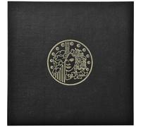 Exacompta - Réf. 96101E - 1 classeur pour collection de pièces de monnaie + 5 feuilles 43 cases (total 215 compartiments) recharge réf.96006E - Format : 24,5x25cm - Couverture toile - Coloris noir