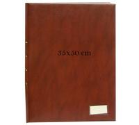 Classeur pour documents anciens et affiches 35x50 cm - 20 pochettes en polypropylène, couverture rigide PVC, fabrication artisanale italienne