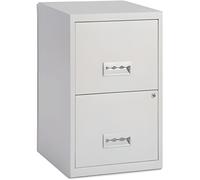 Classeur pour dossiers suspendus - PIERRE HENRY - 2 tiroirs - Métal - Gris - Contemporain