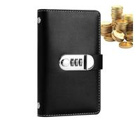 Classeur pour économiser de l'argent - Classeur de planification budgétaire A6, organiseur d'enveloppes avec serrure, système de carnet de budget à 100 enveloppes, organiseur de suivi des dépenses