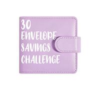 Classeur pour économiser de l'argent - Enveloppes de planification pour contrôle des espèces, style organisateur financier compact et portable, budget à 30 fentes + renforcée, design D