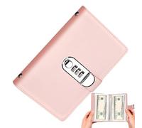 Classeur pour économiser de l'argent - Livre d'épargne, classeur de défi, outil de planification budgétaire portable avec serrure, livre d'épargne pour famille, amis, enfants, anniversaire, Noël