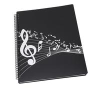 Classeur pour partitions au format A4, imperméable, carnet de notes, porte-papier, piano, Default