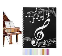 Classeur pour partitions de musique - 40 pochettes de rangement | Affichage de 80 pages à spirales pour piano - pour présentation d'album, scrapbooking, documents, œuvres d'art, piano, carte, dessin