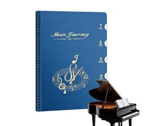 Classeur pour partitions de musique, classeur A4 pour partitions de musique | Organiseur pour feuilles manuscrites pour salle de réunion, concert, présentation, bureau, école, chœur, voyage