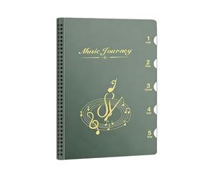 Classeur pour partitions de musique, classeur A4 pour partitions de musique | Organiseur pour feuilles manuscrites pour salle de réunion, concert, présentation, bureau, école, chœur, voyage