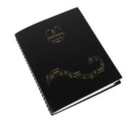 Classeur pour partitions de piano - Format A4 - Extensible - 4 pages - Avec 12 pages intérieures amovibles - Organiseur de partitions de musique - Robuste et étanche