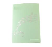 Classeur pour partitions, Dossier de fichiers musicaux, exposition partitions Piano, livre gestionnaire A4 multicolore(Green)