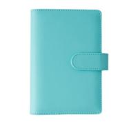 Classeur rechargeable en cuir à 6 anneaux pour planificateur budgétaire, carnet d'affaires, couverture de journal de voyage, carnet d'étudiant
