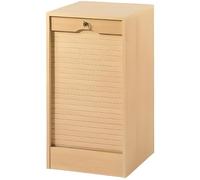 Classeur - Rido - Simple hauteur 80 cm - Hêtre - 4 tablettes réglables