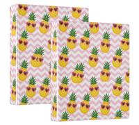 Classeur rond à anneaux de 2,5 cm et demi avec poches, 1/2 paquet de classeurs universitaires pour étudiants, 200 feuilles