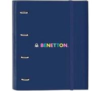 Classeur Safta Benetton Cool 4 Anneaux 35 Cm Avec 100 Feuilles A4