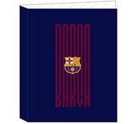 Classeur - Safta - F.C. Barcelona - 4 Anneaux - Enfant - Bleu Et Grenat