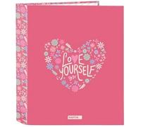 Classeur - Safta - Feeling - 4 Anneaux - Couverture Rigide - Multicolore - 27 X 6 Cm