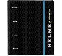 Classeur - Safta - Kelme Iron - 4 Anneaux De 35 Cm - 100 Feuilles A4 - Couverture Rigide Noire