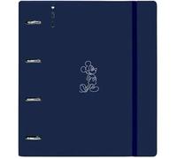 Classeur - Safta - Mickey Mouse Good Day - 4 Anneaux De 35 Mm - Recharge 100 Feuilles A4 - Idéal Enfants