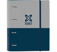 Classeur - SAFTA - MUNICH STREET - 4 anneaux de 35 cm - 100 feuilles A4 - Couverture rigide