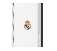 Classeur scolaire Real Madrid pour cours et devoirs - Classeur scolaire Real Madrid pour enfants et ados fans de football