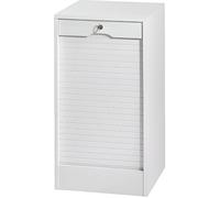 Classeur simple hauteur 80 cm Rido - Blanc - 4 tablettes réglables en hauteur