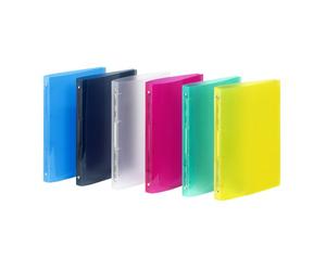 Classeur souple A4 - dos 2,5cm - proyglass - Viquel - 4 Anneaux