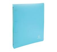 Classeur souple A4 EXACOMPTA Chromaline Pastel 4 anneaux dos 4cm polypro Bleu