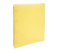 Classeur souple A4 EXACOMPTA Chromaline Pastel 4 anneaux dos 4cm polypro Jaune