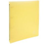 Classeur souple A4 EXACOMPTA Chromaline Pastel 4 anneaux dos 4cm polypro Jaune