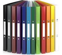 Classeur souple A4 (lot de 12) - ACROPAQ - Collection Nature - 2 anneaux 16 mm - Jusqu'à 100 feuilles - Polypropylène 0,45 mm