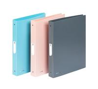 Classeur souple A4 maxi dos 4 cm 4 anneaux Polypropylène Viquel Mineral Modèle aléatoire