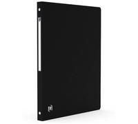 Classeur souple Oxford - 24,5 x 31 x 2 - 4 anneaux - noir