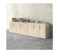 Classeur/Support d'imprimante Classeur à Deux Combinaisons Armoire de Rangement en Bois Sept Portes et Quatre tiroirs Stockage données 3,2 m Bureau verrouillable Classeur pour Bureau à Domicile
