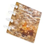 Classeur transparent | Cahier avec autocollants avec 20 pages intérieures - Classeur photo transparent | pour enseignants Bureau professionnels Project Manager École Réunions d'entreprise