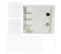 Classeur transparent - Carnet d'autocollants portable - pour cartes, reçus, billets, petits accessoires, école, bureau, réunions d'affaires, étudiants, enseignants, professionnels