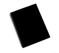 Classeur transparent multicouche pour partitions de piano et albums, solution de rangement légère et pratique (30 pages, noir)