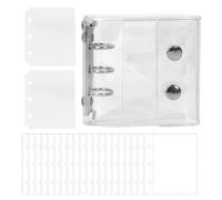 Classeur Transparent Petit,Carnet Portable pour Autocollants,Carnet d'Autocollants Portable | pour Cartes Reçus Billets Petits Accessoires Étudiants Enseignants Professionnels Bureau École Réunions