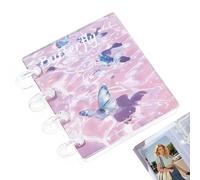 Classeur transparent pour documents, carnet avec autocollants, avec 20 pages intérieures, rangement de cartes photo, pour cartes de reçus, billets, étudiants, enseignants, bureau, projet manager
