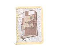 Classeur transparent pour feuilles rechargeables, cahier réutilisable avec fermeture éclair pour autocollants, album adhésif pour ruban journal, petits étudiants, reçu Project Manager Réunions