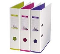 Classeurs à levier Mycolour - dos 80 mm - Coloris blanc - Lot de 10 G