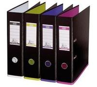 Classeurs à levier Mycolour - dos 80 mm - Coloris noir - Lot de 10 G