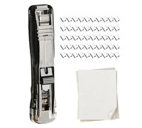 Classeurs de trombones portables - Compact, élégant, élégant, organisateur de documents, pince de mini poussée, agrafeuse pour bureau, école, salle de classe | Utilitaire polyvalent pour