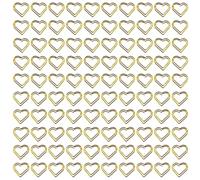 Classeurs métalliques polyvalents décoratifs, 100 pièces, Gold | Acier à haute résistance pour organiser des documents, des cartes d ' invitation, des tâches de signets pour les