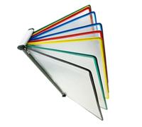 Classeurs, Porte-fichiers mural, présentoir de catalogue en métal, 10 poches d'affichage, dossier bureau, format lettre, for le stockage et l'affichage documents A4 au bureau/à la maison