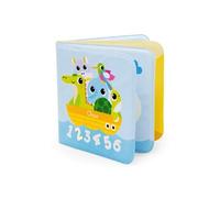 Chicco Livre de bain pour bébés — plastique souple, se colore à l'eau, apprend chiffres, 6–36 mois