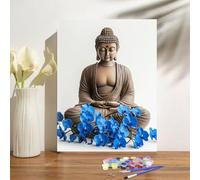 Classic 1000piece Jigsaw Puzzle Buddha Statue Orchid Children's Women's Hobby Home Decor Gift Medium 38x26cm