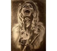 Classic 1000piece Jigsaw Puzzle Sad Girl Woman Art Portrait 50x70cm